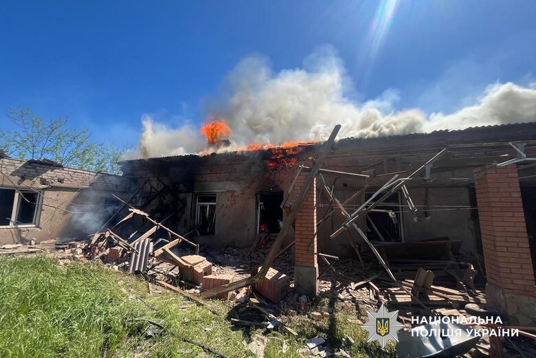Consequences of shelling in Donetsk region on 2 May