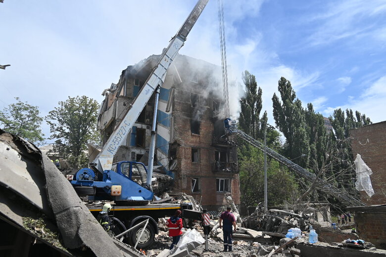 удар по будинку у Шевченківському районі Києва