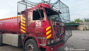Russians attacked emergency services in Nikopol district: driver injured. PHOTOS
