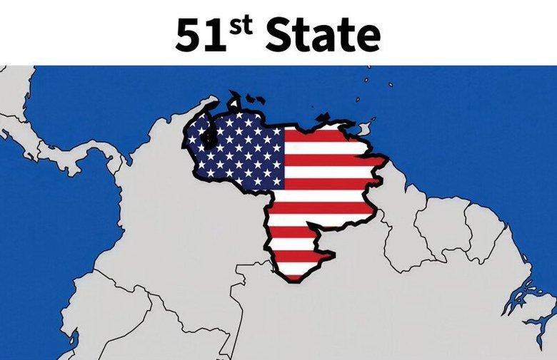 Венесуела в кольорах прапору США