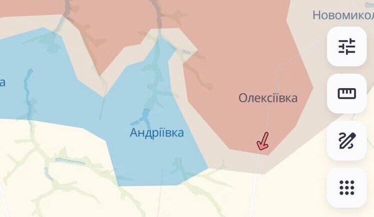 Сили оборони відкинули росіян біля Андріївки на Сумщині. Ворог просунувся поблизу Вільного Поля, Кам’янського та у Плавнях, - DeepState. КАРТИ