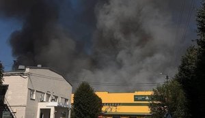 Russian attack destroyed Rozum’s warehouse in Vyshneve. VIDEO+PHOTOS