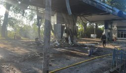 азс у Малині після удару