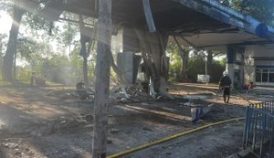 Russian forces struck petrol station in Zhytomyr region: two people injured (updated). PHOTO
