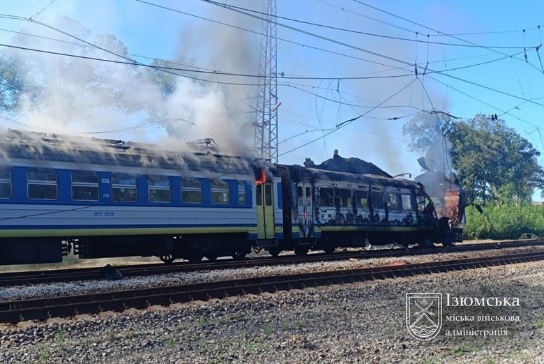 Удар по поезду в Харьковской области: есть пострадавшие