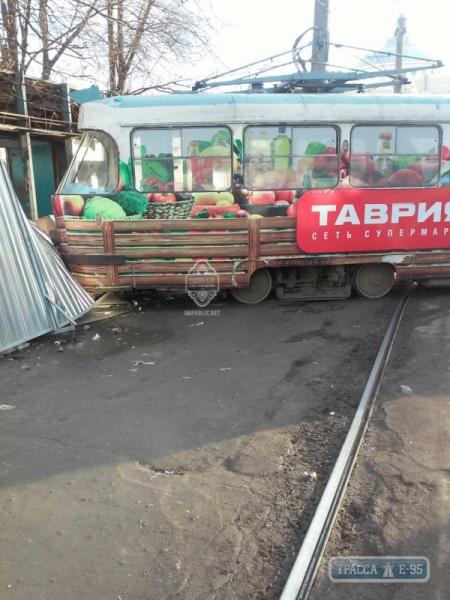 одесса дтп трамвай