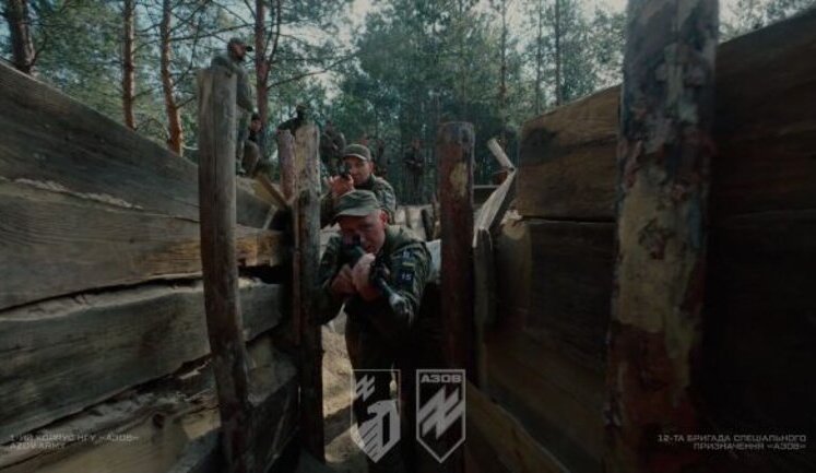 "Azov" prepares recruits for assaults: teaches them to destroy enemy in the trenches. VIDEO