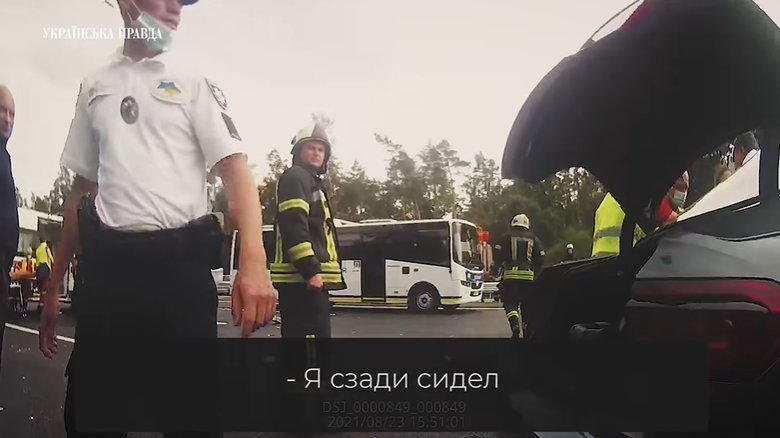 Трухін на місці ДТП: Я тихесенько зараз до лісу піду 01
