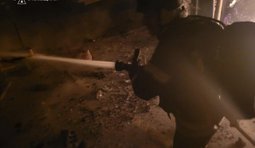 На Київщині після російських атак виникли пожежі у складській та господарській будівлях