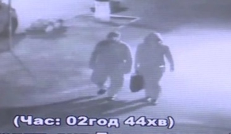 Persons who planted explosives into Sheremet’s car filmed by surveillance cameras. VIDEO