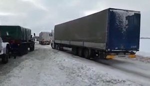 Въезд грузовиков в Киев ограничен из-за снегопада, - КГГА