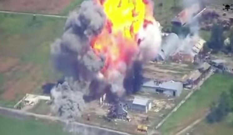 MiG-29 fighter jet destroys UAV command post and ammo depot of occupiers in Zaporizhzhia direction. VIDEO