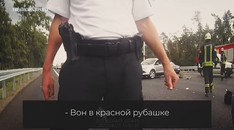 Трухін на місці ДТП: Я тихесенько зараз до лісу піду 02