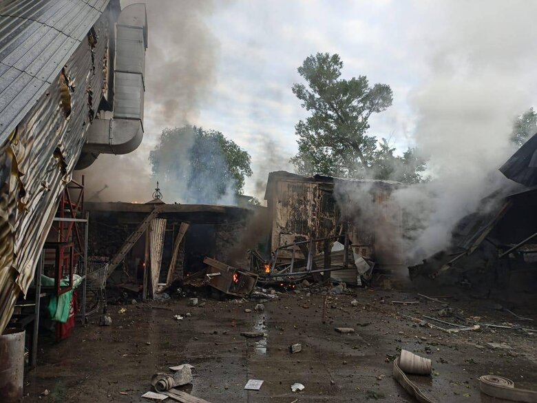 Наслідки ворожого обстрілу Києва