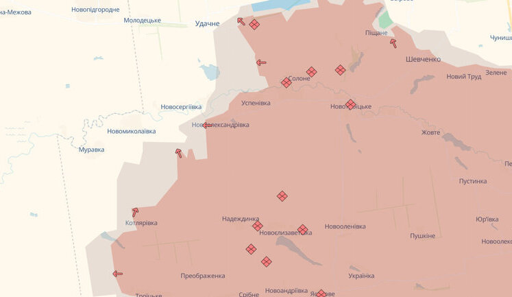 РФ оккупировала Новоалександровку в Донецкой области и продвигается возле Новосергиевки, Котляровки и Успеновки, - DeepState