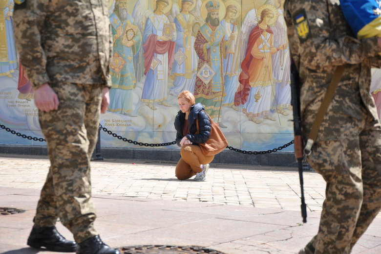 Farewell to cyborg paratrooper of 95th Brigade Ruslan Borovik, who died in battles with Russian occupiers in east, said goodbye in Kyiv 04