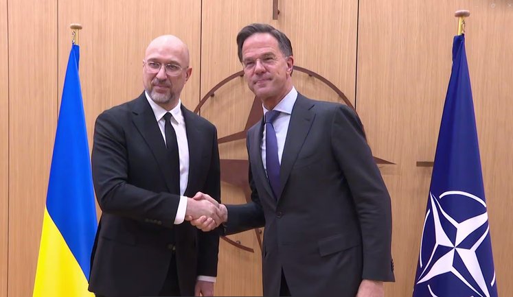 Shmyhal discussed strengthening air defence and frontline needs with Rutte in Brussels
