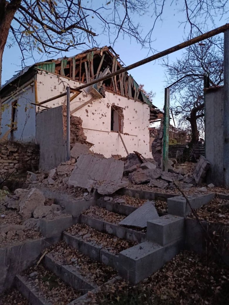 Берислав после обстрела