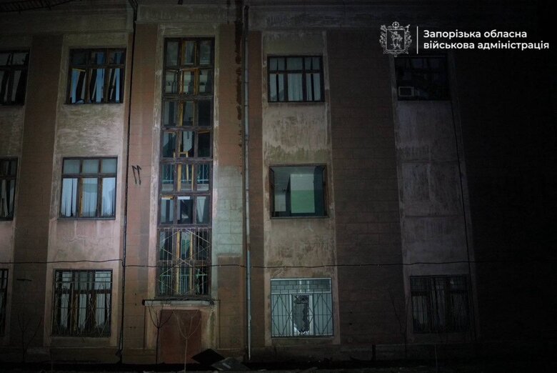 наслідки обстрілу Запоріжжя