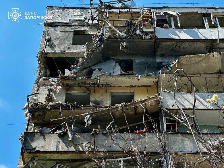 Attack on Zaporizhzhia on 22 April: rescue and relief operations completed