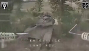 Soldiers of 128th Brigade hit Russian T-90M "Proryv" tank with drone in Zaporizhzhia sector. VIDEO