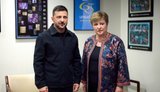 Зеленський зустрівся з Георгієвой