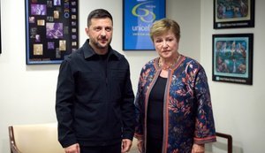 Зеленский и глава МВФ Георгиева обсудили программы по укреплению финансовой устойчивости Украины. ВIДЕО