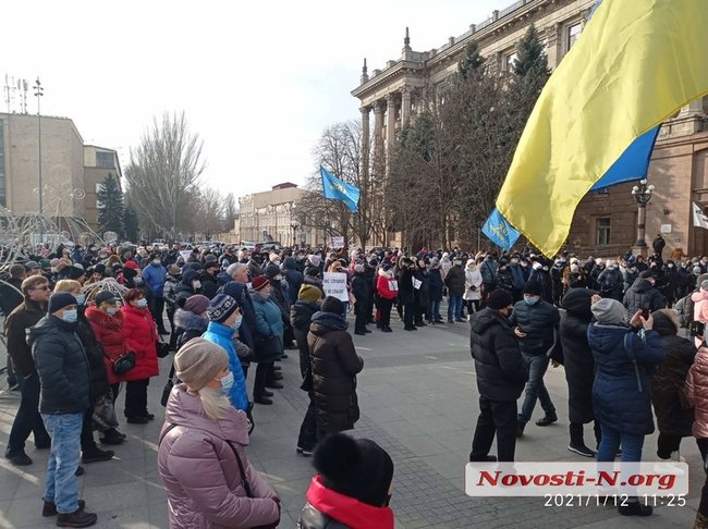 Предприниматели протестуют против локдауна в Николаеве 07