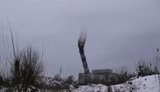 У Миколаєві підірвали 100-метрову трубу котельні. ВIДЕО