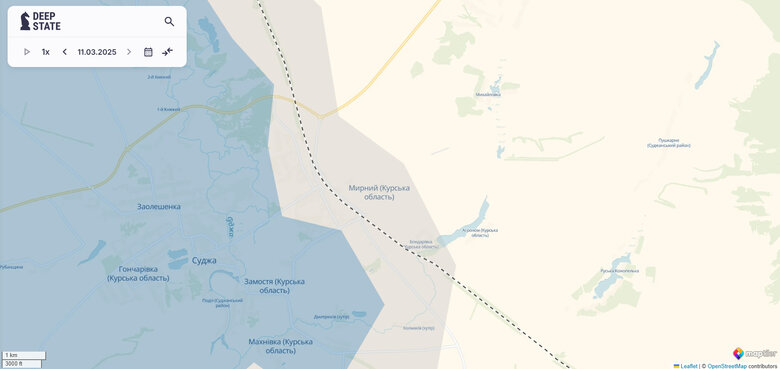 Мирний карта