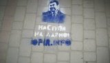 На Львовщине улицы "украсили" портретами Януковича: "Наступи на лайно!". ФОТОрепортаж