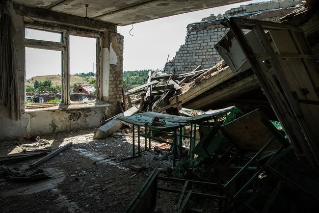 JFO report: Shyrokyne completely mined by Russian invaders 02