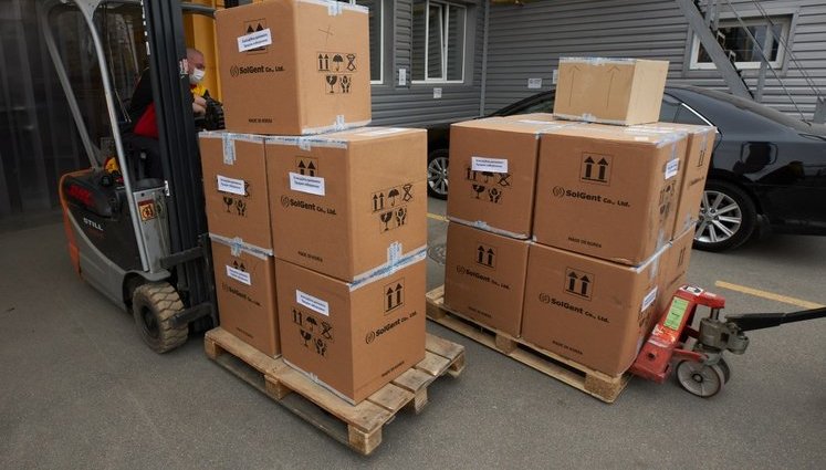 100,000 PCR tests delivered to Ukraine from South Korea