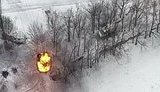 Бойцы 54-й бригады подбили КамАЗ с зенитной установкой и два автомобиля обеспечения российских террористов на Донбассе. ВИДЕО
