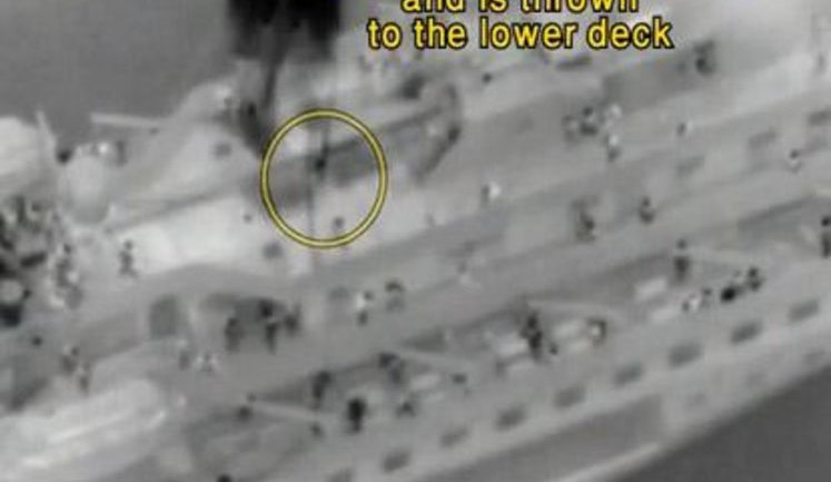 Израильская армия опубликовала свою видеозапись задержания Флотилии свободы. ВИДЕО.