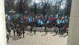 Nationalists’ rally in downtown Kyiv: protesters marched from Cabinet of Ministers to parliament. PHOTOS