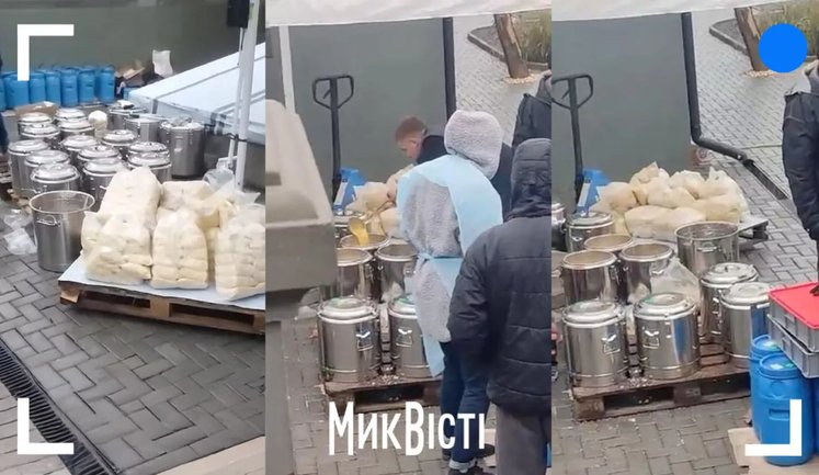 Приватний підрядник зірвав шкільне харчування у Миколаєві: їжу готували під дощем на вулиці (доповнено). ВIДЕО