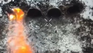 уничтожение оккупанта, спрятавшегося в трубе