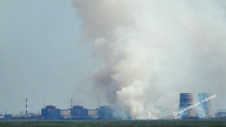 Пожар в районе грузового порта ЗАЭС Что известно