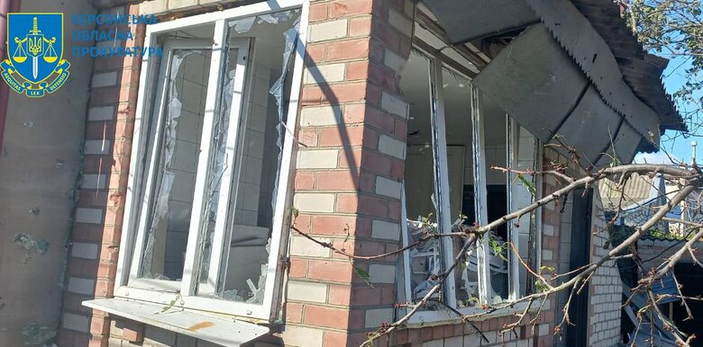 Consequences of enemy attack on Chornobaivka 01
