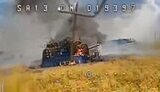 Destruction of a Russian tank