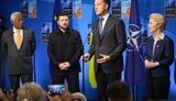 Zelenskyy, Costa, Rutte and von der Leyen