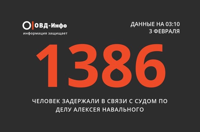 После суда над Навальным в РФ задержаны почти 1400 человек 01