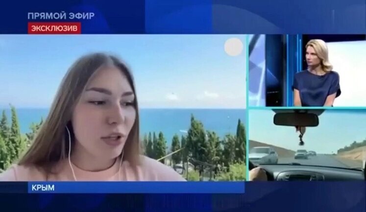 Кремлевская пропагандистка о дороге в оккупированный Крым: "В любой момент может выехать танк или БТР. Они главные всегда". ВИДЕО