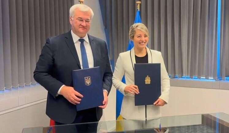 Ukraine and Canada signed agreement on mutual protection of classified information. VIDEO