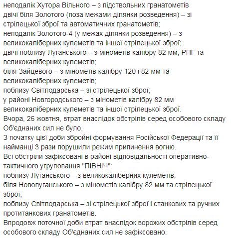 Оккупанты РФ вчера 21 раз нарушили перемирие на востоке: потерь нет 02