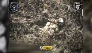 Дрон розірвав спину окупанта: бойова робота батальйону "Перун" 42-ї ОМБр. ВIДЕО