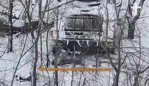 Бійці підрозділу НРК "NC13" всліпу підірвали танк разом з окупантами всередині. ВIДЕО