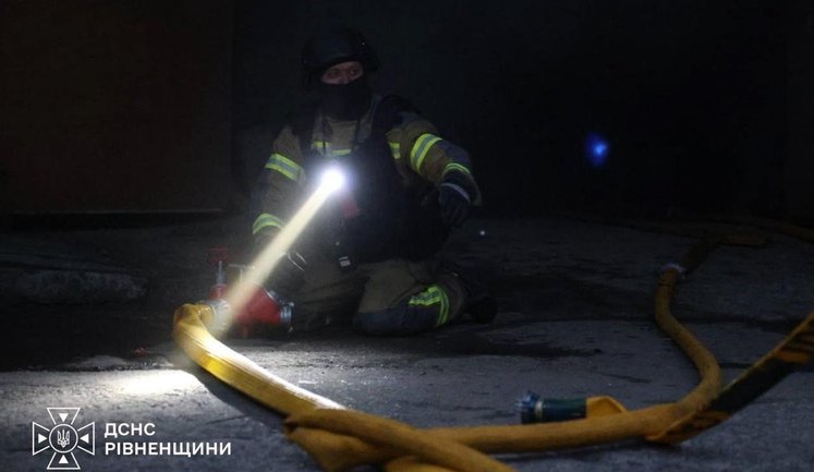 Enemy shelling of business in Rivne region: two people injured, fire broke out. VIDEO+PHOTOS