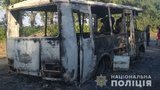 Автобус, перевозивший детей, загорелся на Сумщине, - Нацполиция. ФОТОрепортаж